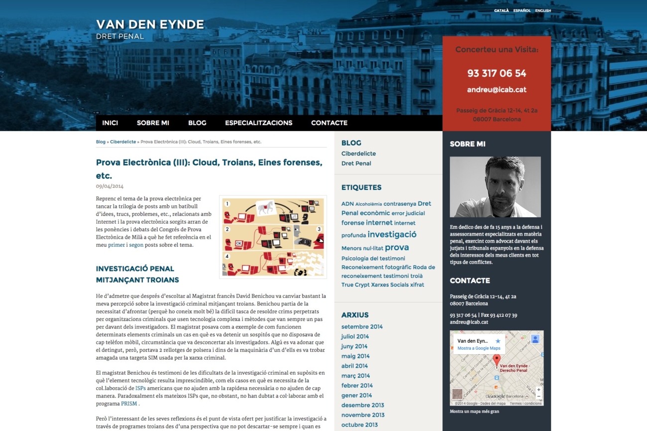 Web Andreu Van den Eynde